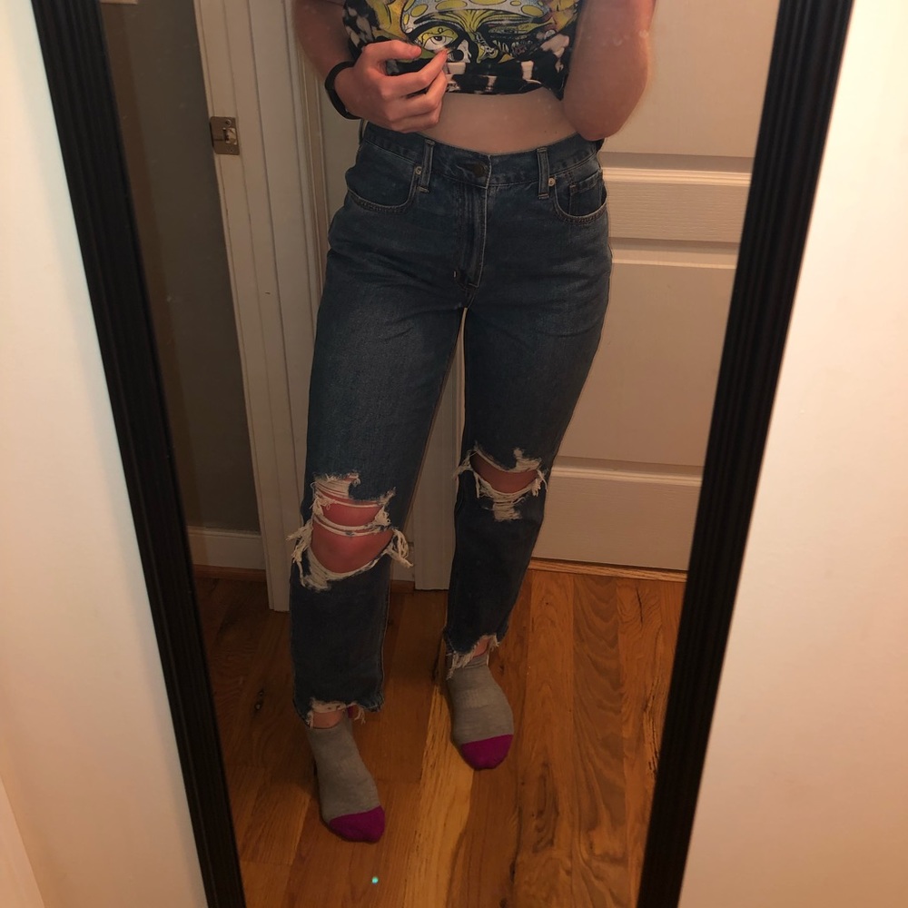 AE mom jeans